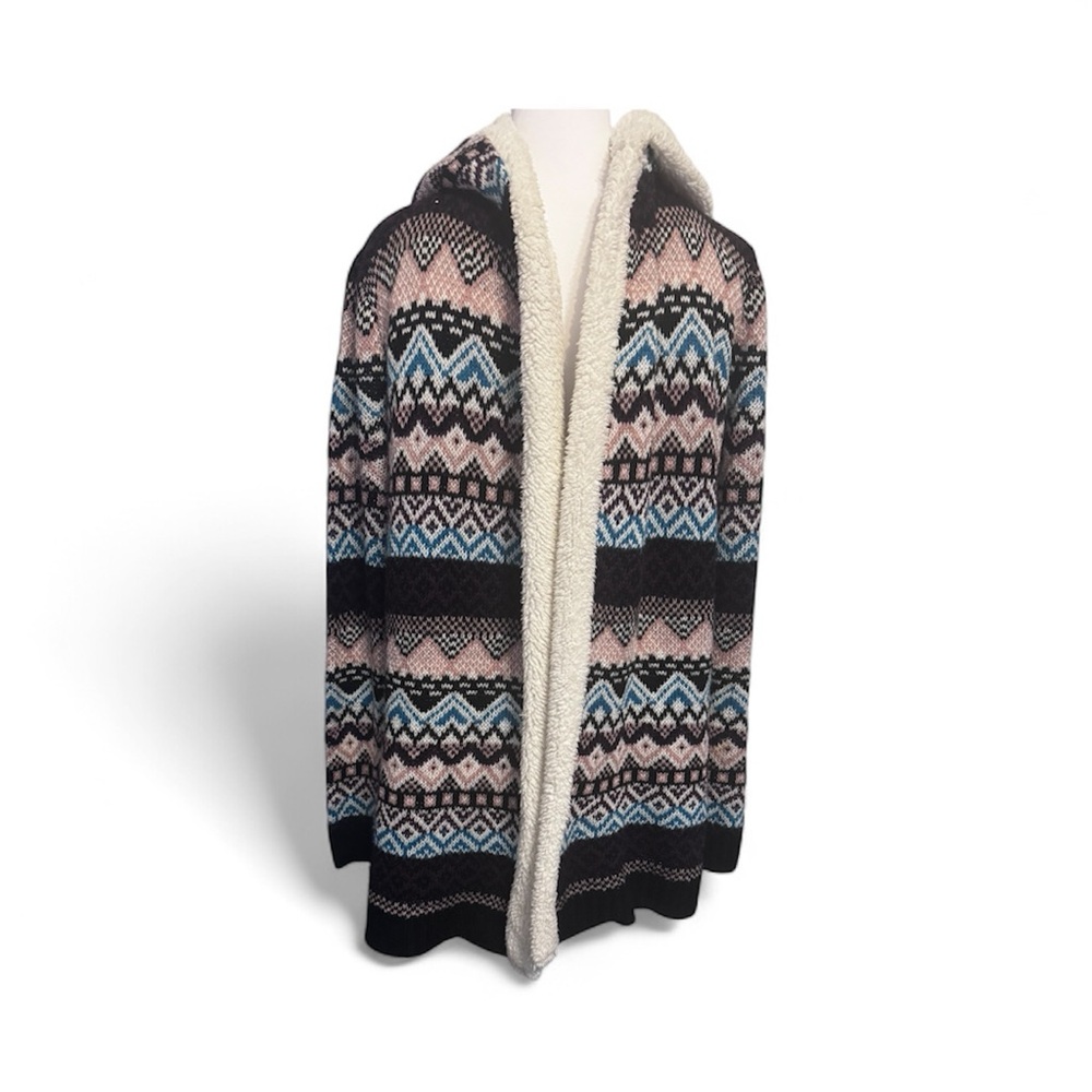 Rue21 Geometric Hooded  Knit  Cardigan